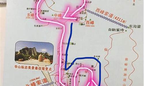 华山自由行旅游线路图_华山自由行旅游线路图片